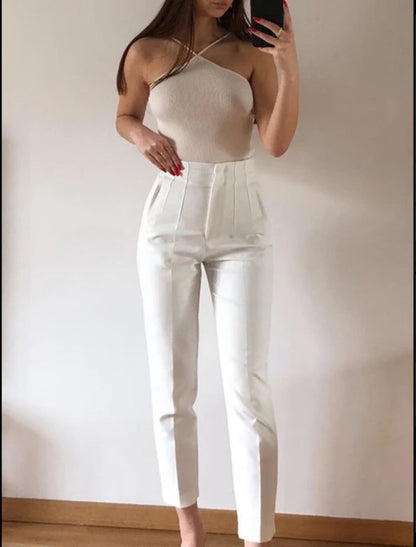 Retro Zip Fly Skinny Pants