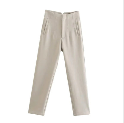 Retro Zip Fly Skinny Pants