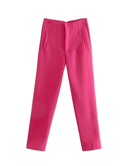 Retro Zip Fly Skinny Pants