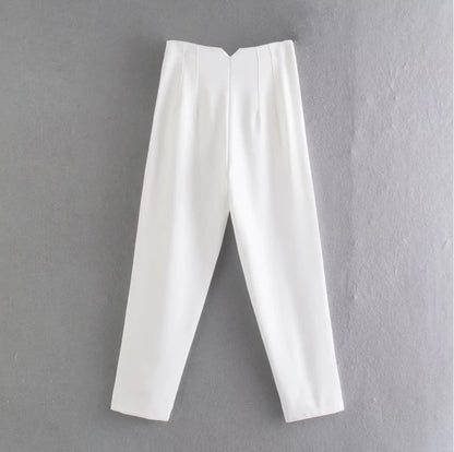 Retro Zip Fly Skinny Pants