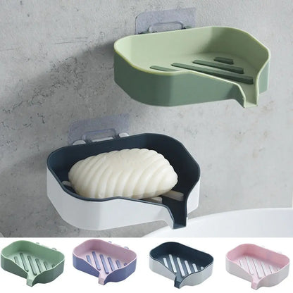 New Transparent Plastic Wall Mounted Drain Soap Box