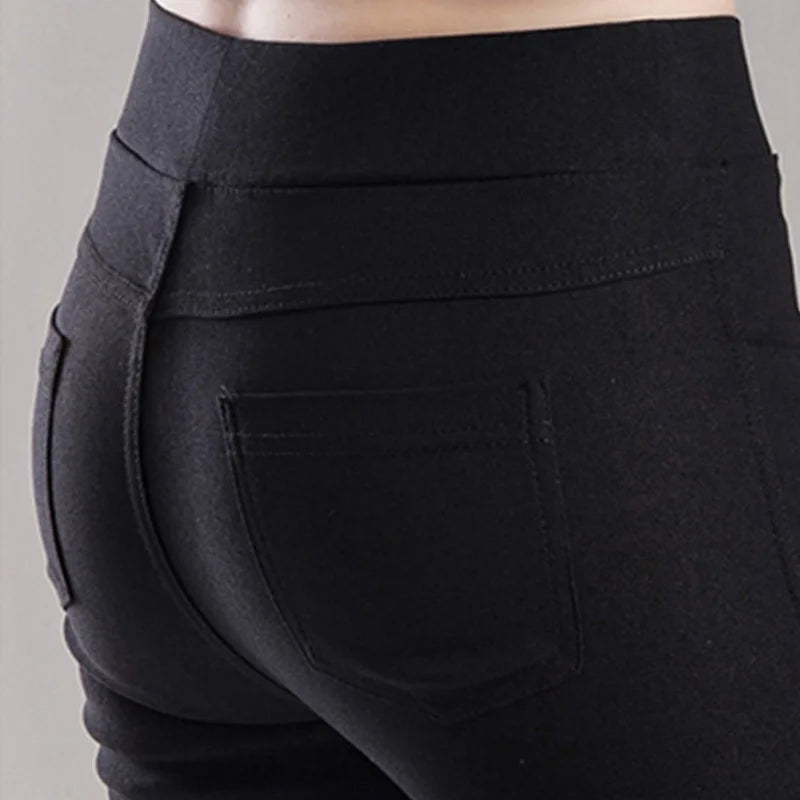Women’s High Waist Pencil Pants – Slim Fit Office Ankle Trousers