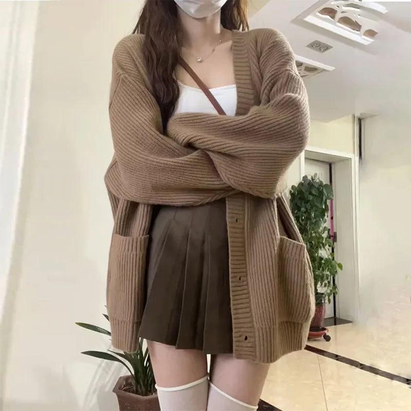 Womens Casual Autumn Long Cardigans