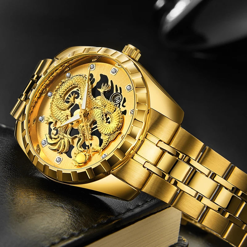 Stainless Steel 3d Knight Figure Dial Mens Watches