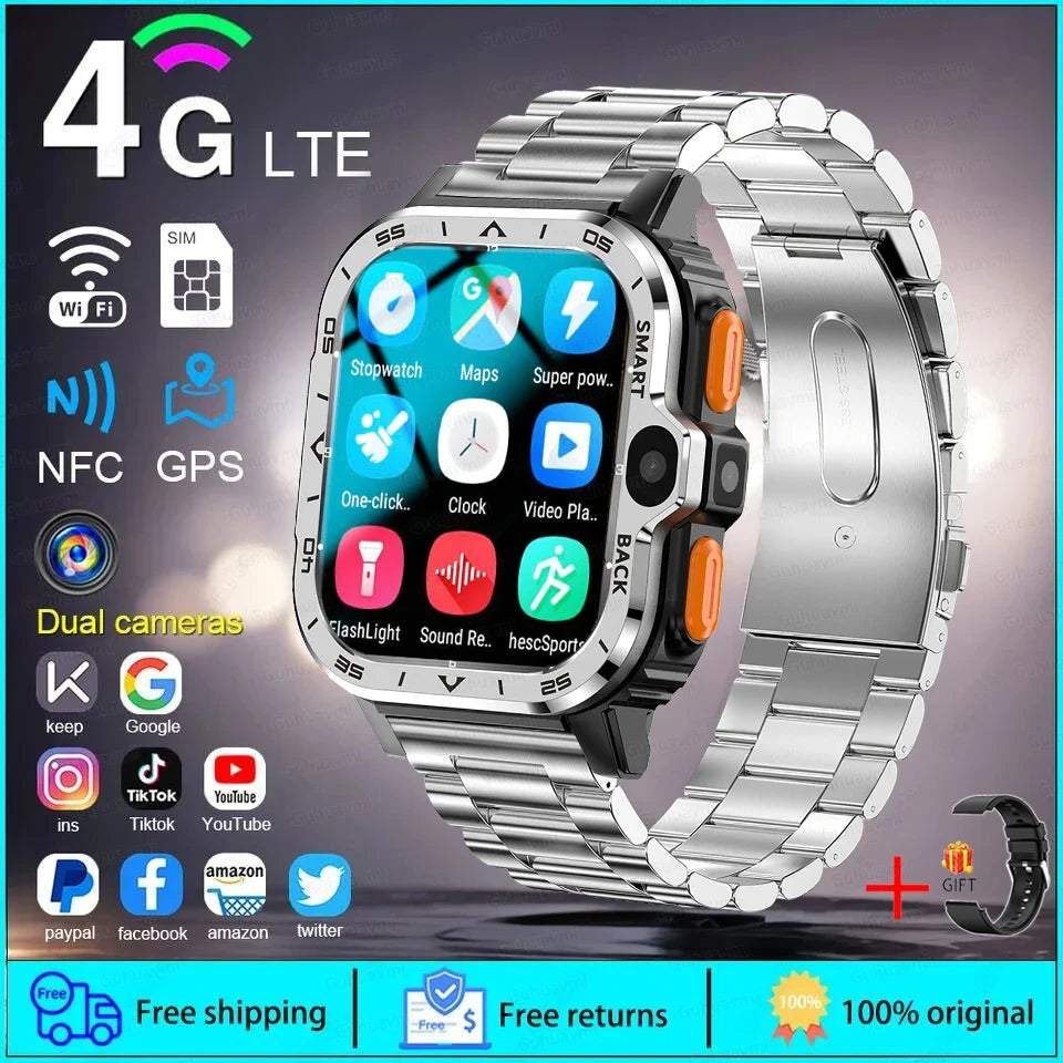 4 Core Cpu 8Gb 16Gb Rom Capacity Sim Card Supported Android Smartwatches For Students Kids