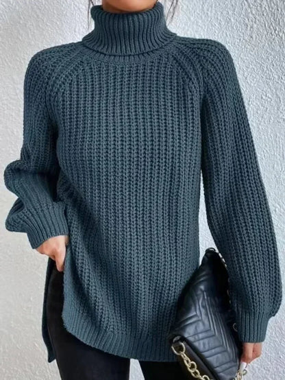 Turtleneck Femme Jumper Oversized Sweaters