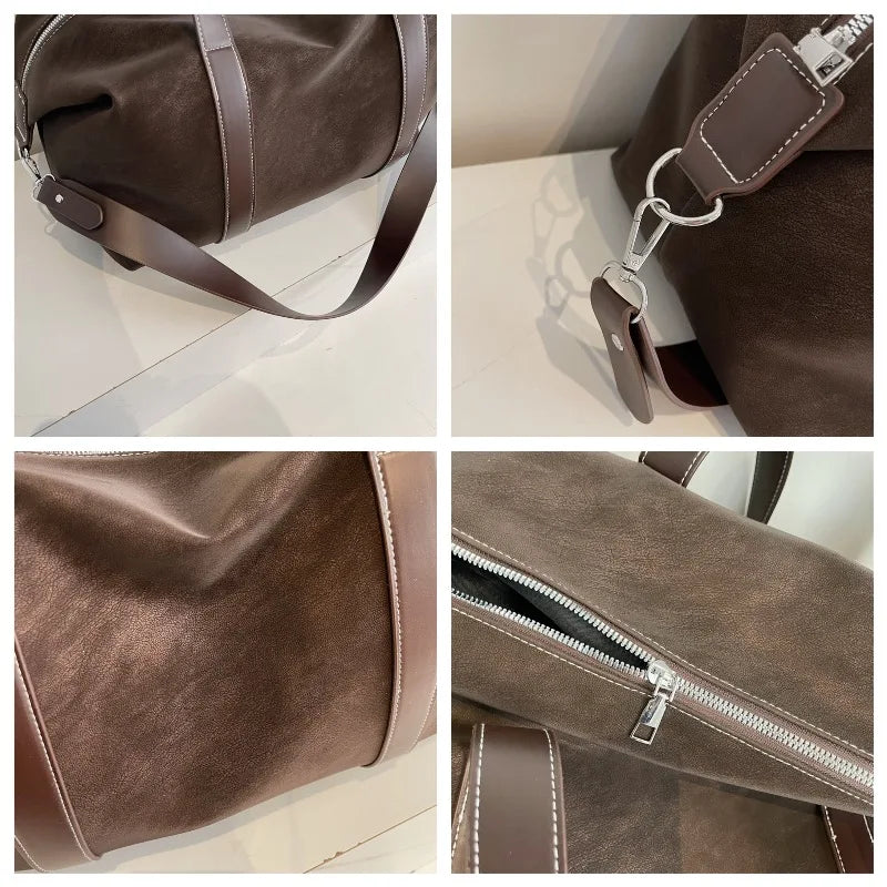 Classic Suede Weekend Duffle Bag