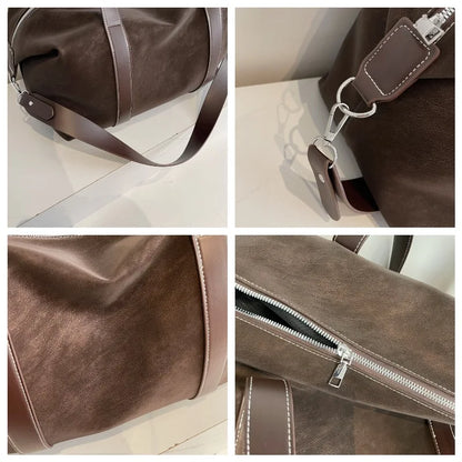 Classic Suede Weekend Duffle Bag