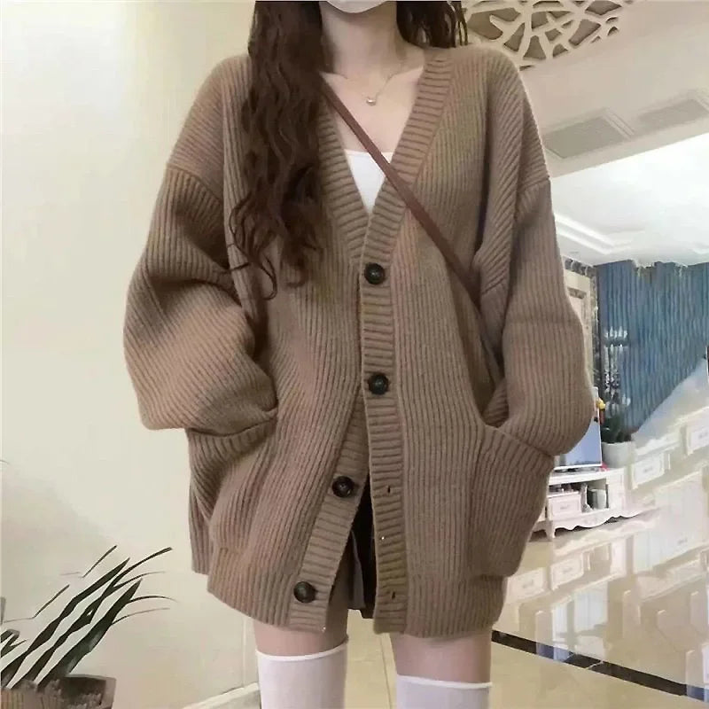 Womens Casual Autumn Long Cardigans