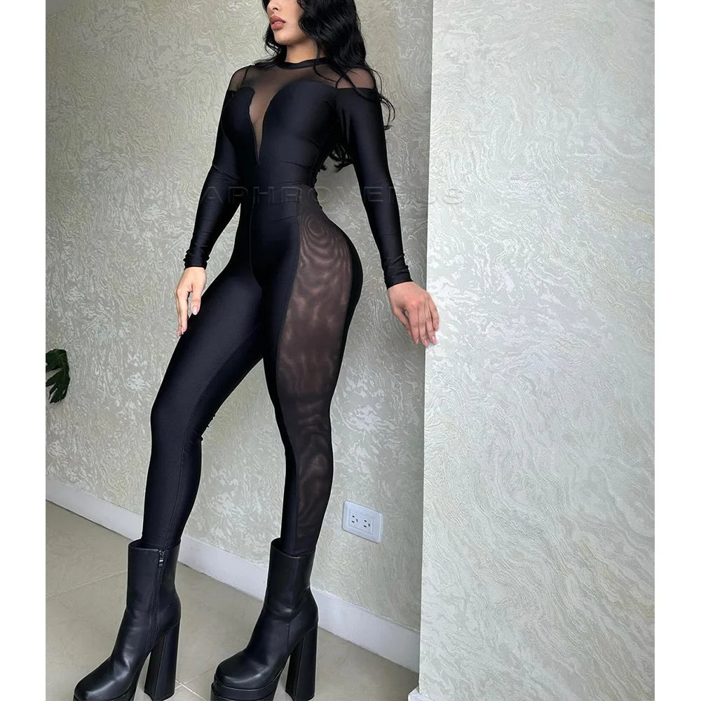 Performance Ready: Long-Sleeve Elastic Sportswear Jumpsuit