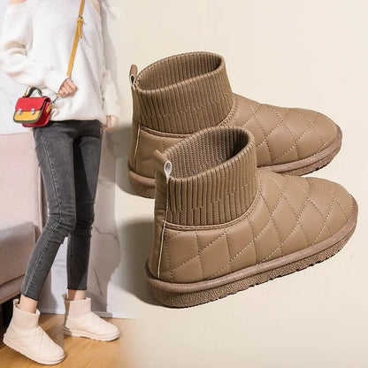 2025 New Winter Boots For Women Snow Boots With Thick Fur Non Slip Waterproof High Boots Big Size