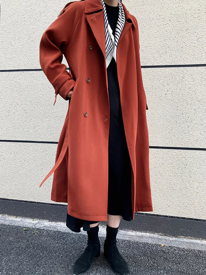 Women Vintage Windbraker Trench Coats