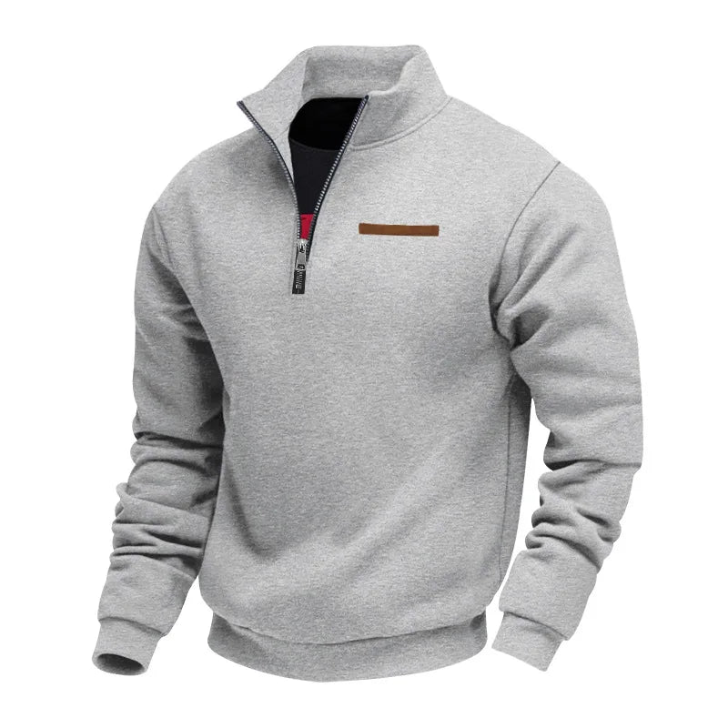 Fairbanks Mountain Embroidery Fleece Sweatshirt Raglan Sleeve Quarter Zip Polar Pullover For Outdoor Style