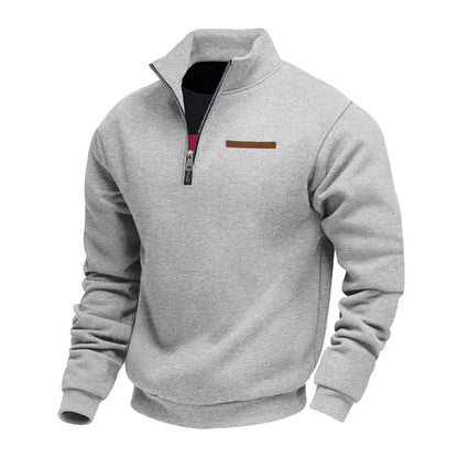 Fairbanks Mountain Embroidery Fleece Sweatshirt Raglan Sleeve Quarter Zip Polar Pullover For Outdoor Style