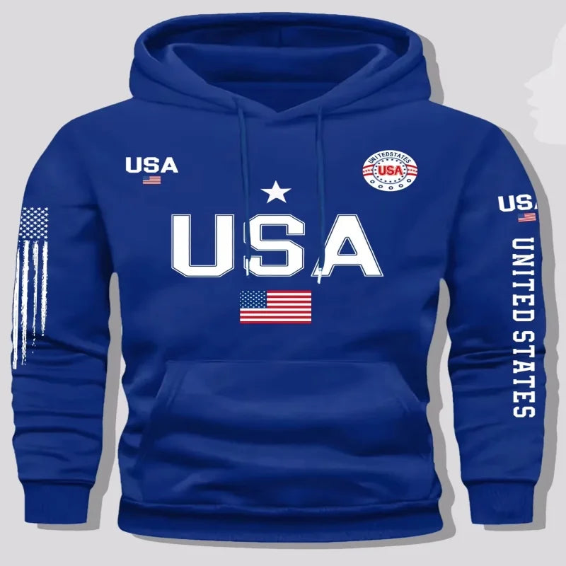 Womens Usa Flag National Hoodies