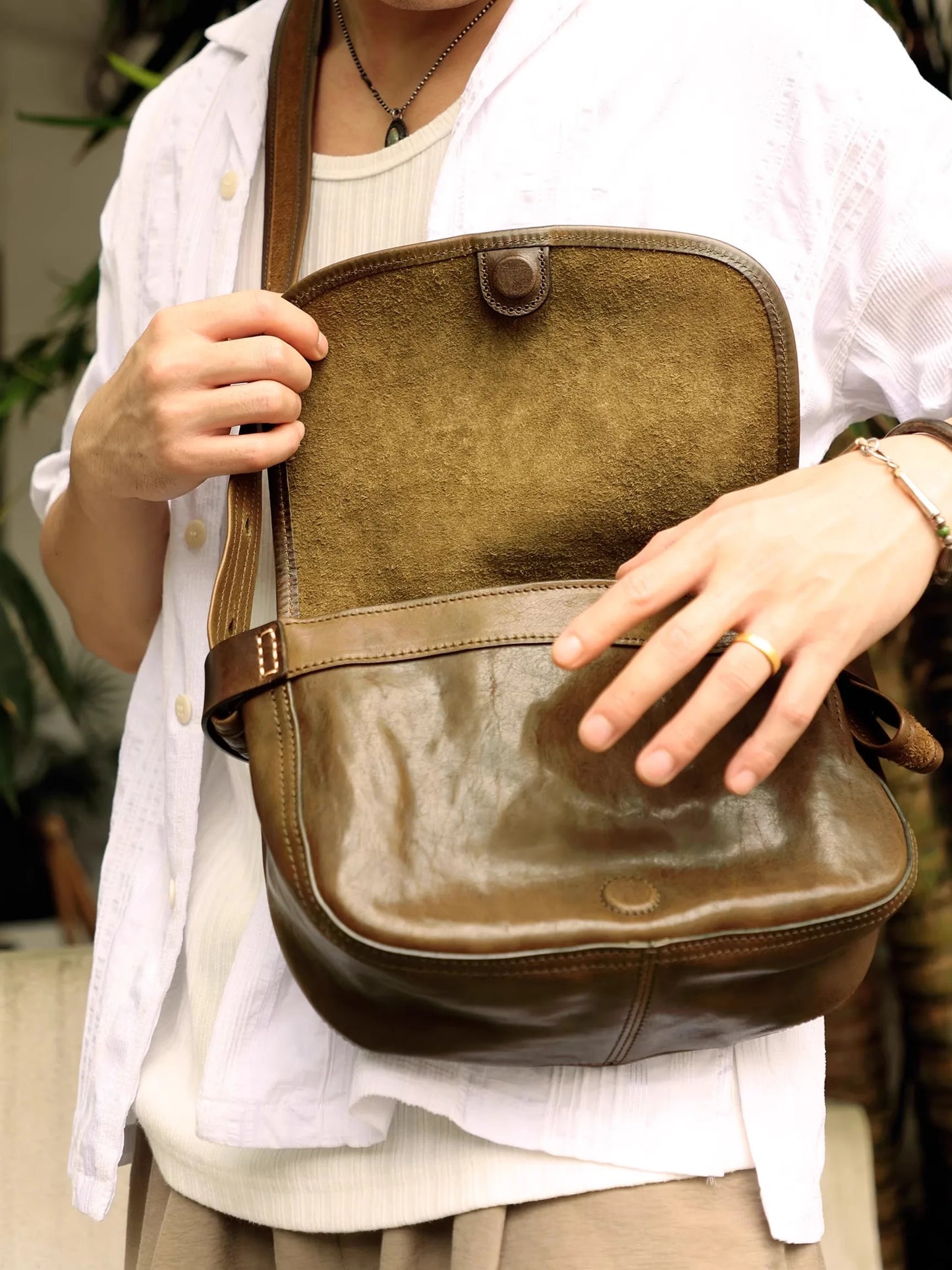 Casual Luxury Soft Leather Handbag Clutch Bag