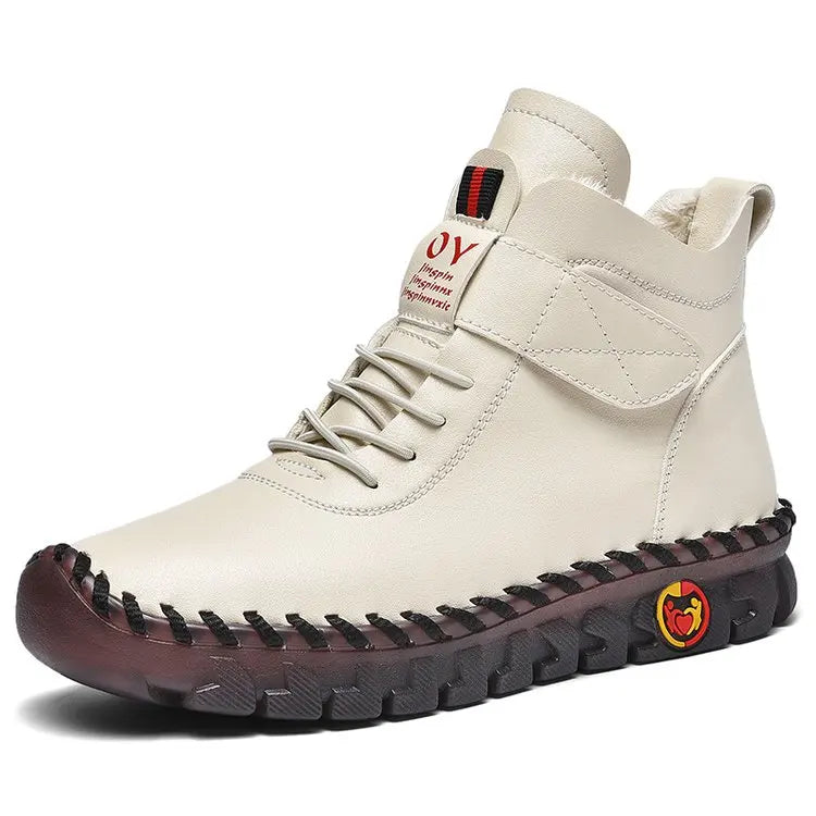 Modern Style Long Cross Lace Up Warm Winter Boots For Women