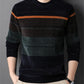 Men's Printed Fleece Sweater: Autumn/Winter Warmth in Korean Style