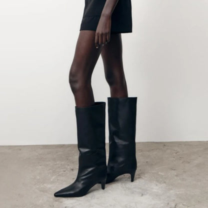 Brand Womens Rubber Boots Sexy Thigh High Heels Fashion Over The Knee Cowboy Boots For Women Rain Sexy Style