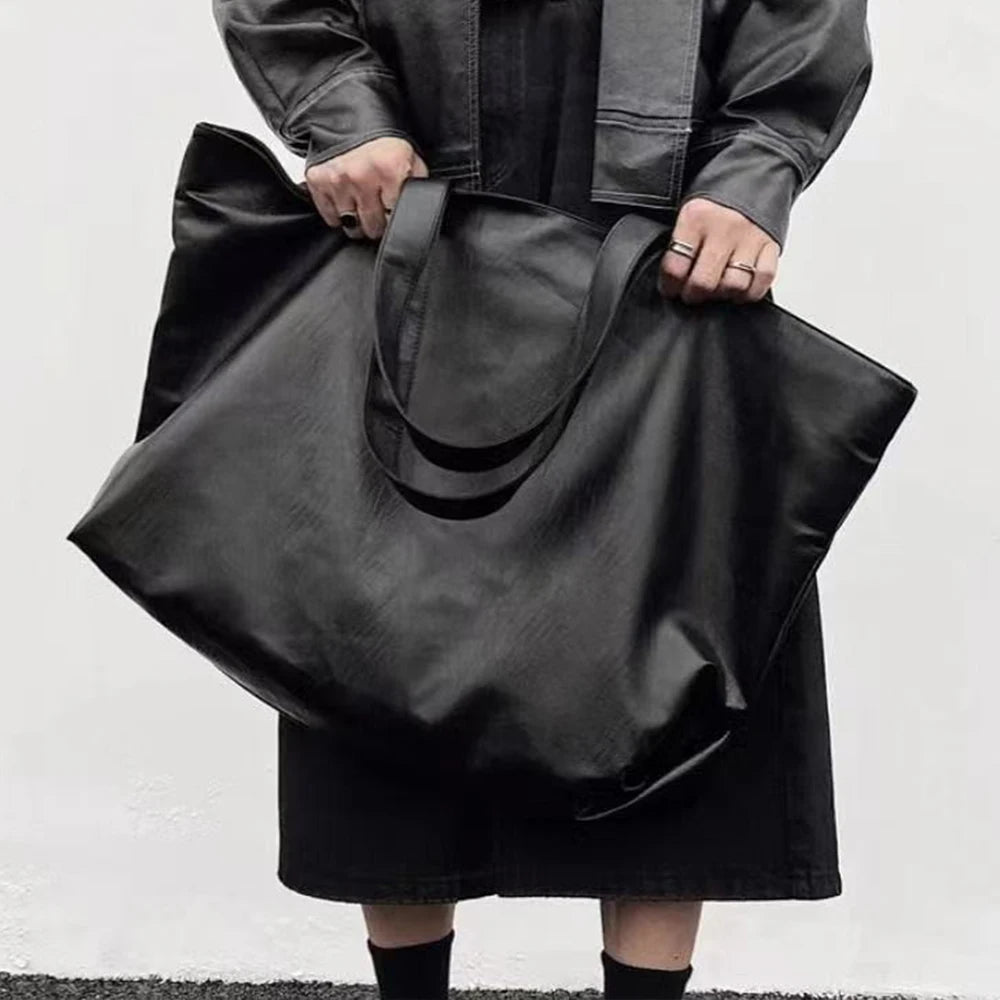 Large Capacity Leather Lightweight Shopper Tote Bags