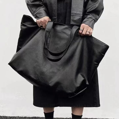 Large Capacity Leather Lightweight Shopper Tote Bags