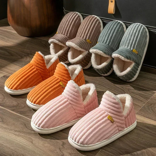 Warm Fluffy Slippers For Women Cozy Faux Fur Cross Indoor Floor Slides Soft Furry Flip Flops For Ladies