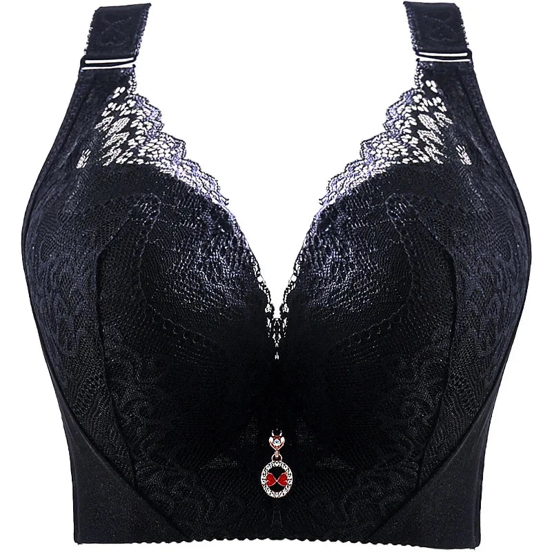 Sexy Lace Push Up Bra Underwire Thin Cup Lingerie For Women Plus Size