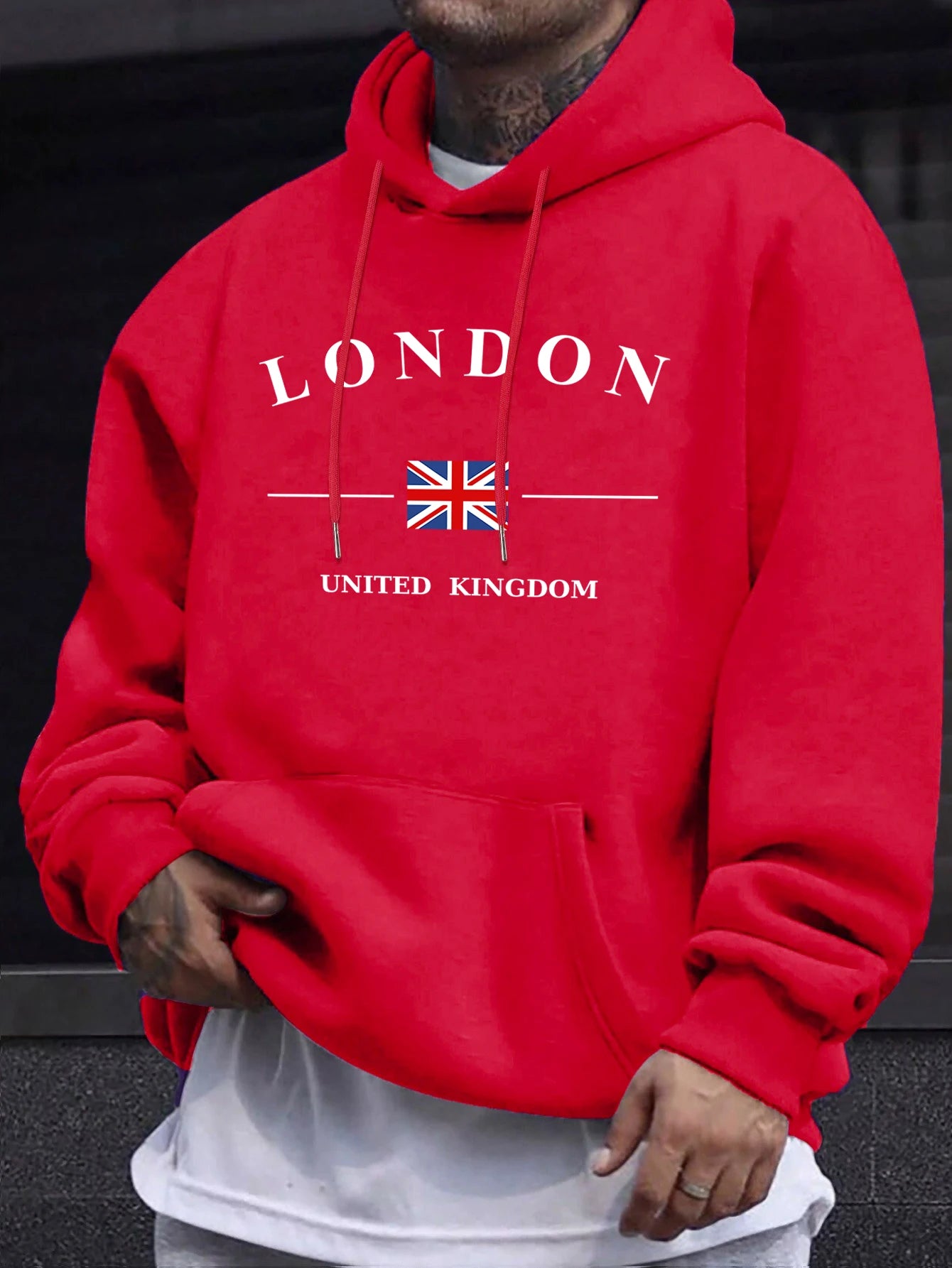 London Letter Flag Printed Crop Top