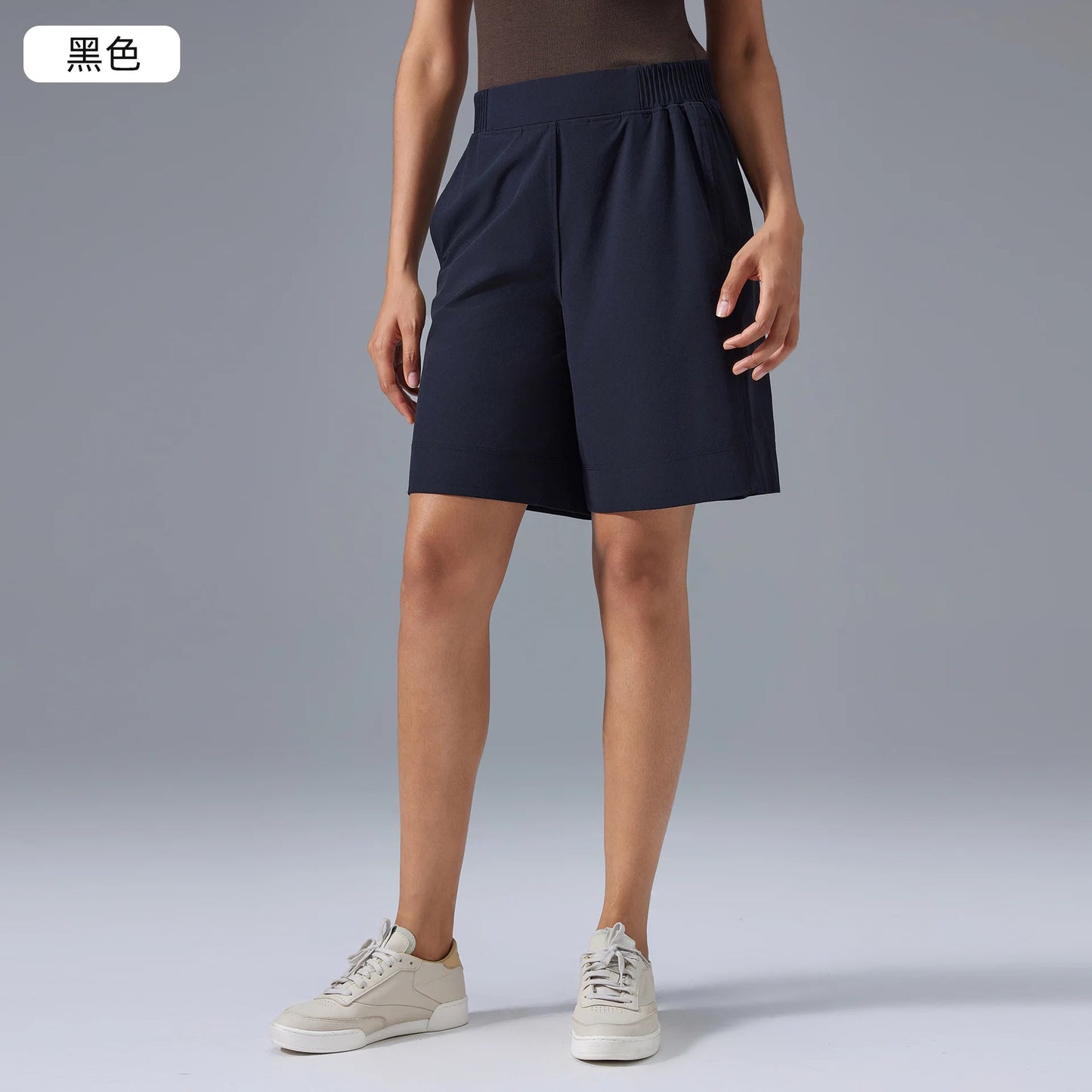 Knee Length Wide Leg Women Shorts