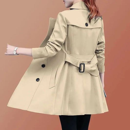 New Solid Khaki Trench Coats