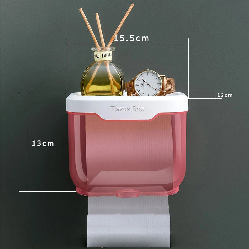 Multifunctional Wall Mounted Waterproof Toilet Paper Holder