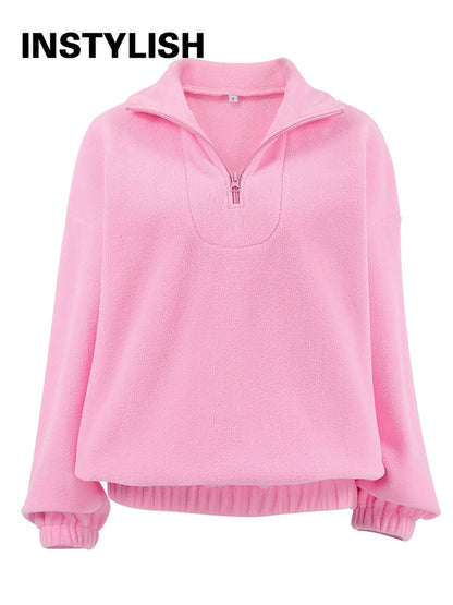 2025 Polar Fleece Hoodie Women S Loose Fit Pullover Sweatshirt For Spring Fall