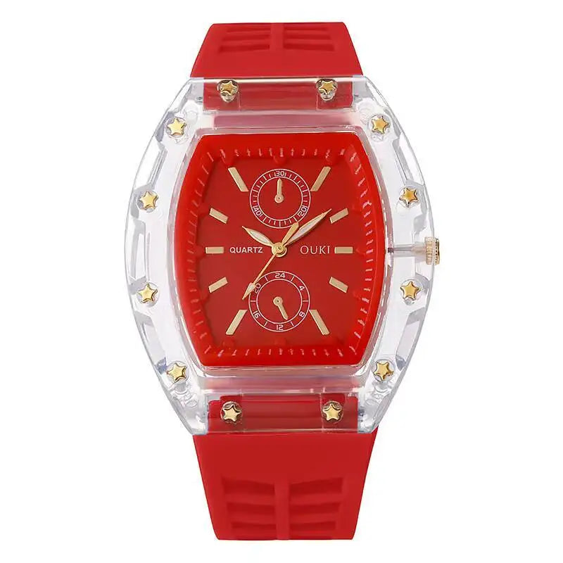 Silicone Strap Casual Mens Analog Watches