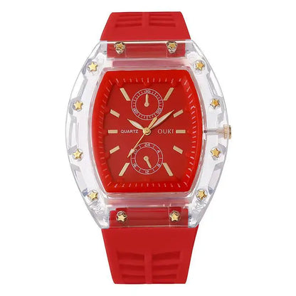 Silicone Strap Casual Mens Analog Watches