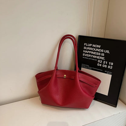 Genuine Leather Elegant Large Capacity Tote Bags