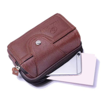 Signature Luxe: Genuine Leather Classic Flap Handbag