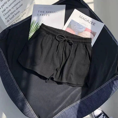 High Comfort Elastic Waist Drawstring Women Shorts