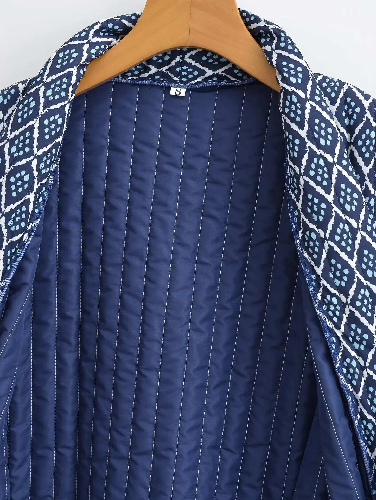 Diamond Square Slice Patterned Elegant Autumn Cardigans