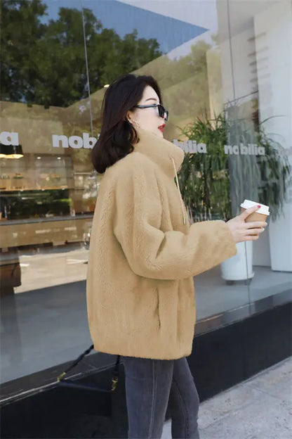 Luxury Warm Both Side Wearable Womens Long Wool Coats