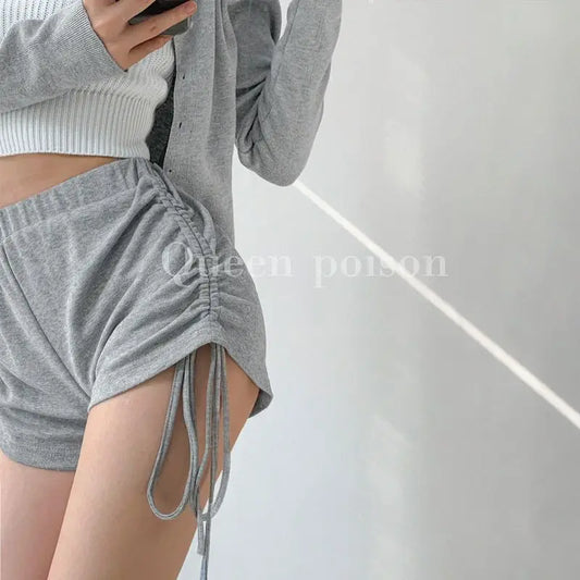 Drawstring Loose Outdoor Sports Shorts For Women