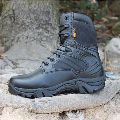 Mens Waterproof Lace Up Tactical Boots