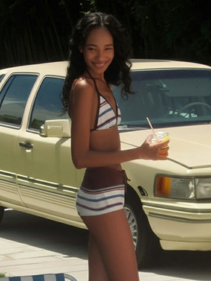 Coastal Stripe Bikini Set