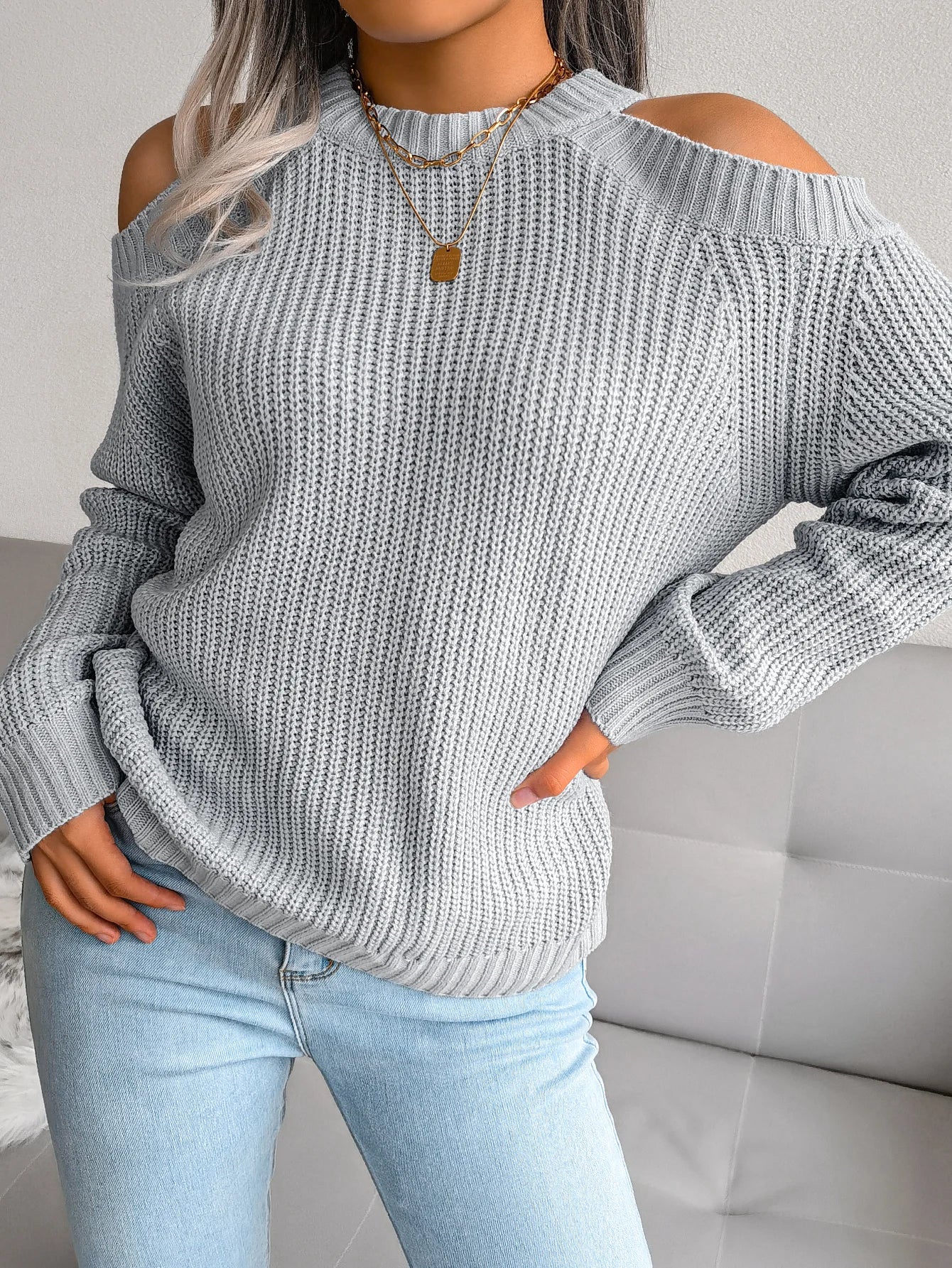 Mood X3 New Autumn Casual Crew Neck Long Sleeve Pullover Sweaters