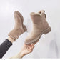 Rough Terrain Style Zipper Closure Snow Boots For Women