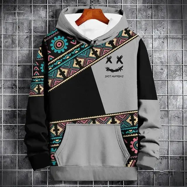Imessage Print Oversized Hoodie Unisex Streetwear Sweatshirt For Men Women
