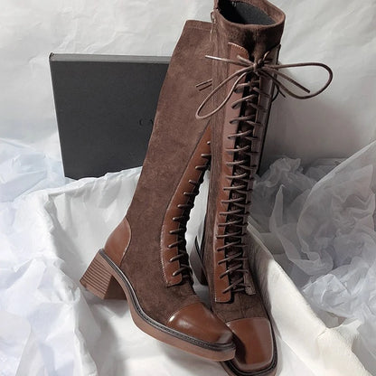 Women Classic Style High Quality Lace Up Boots