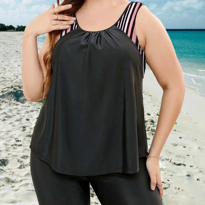 Navy Starfish Print Tankini Set Aesthetic