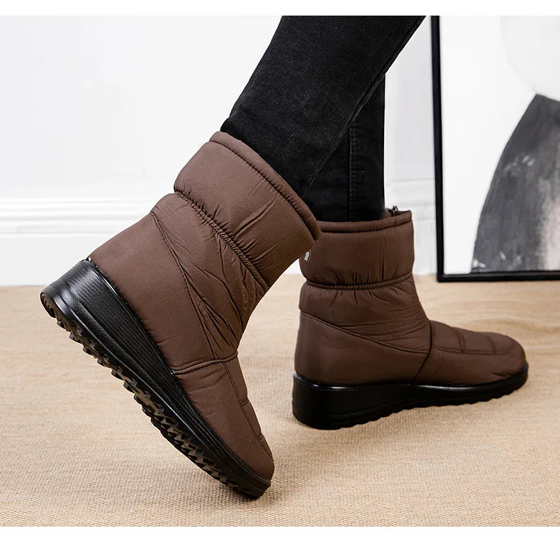 Womens Winter Front Up Zipper Cool Boots