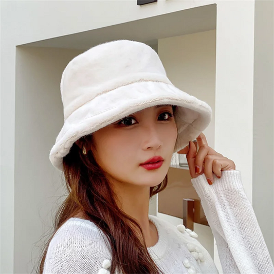 Winter Fashion Fluffy Bucket Hats