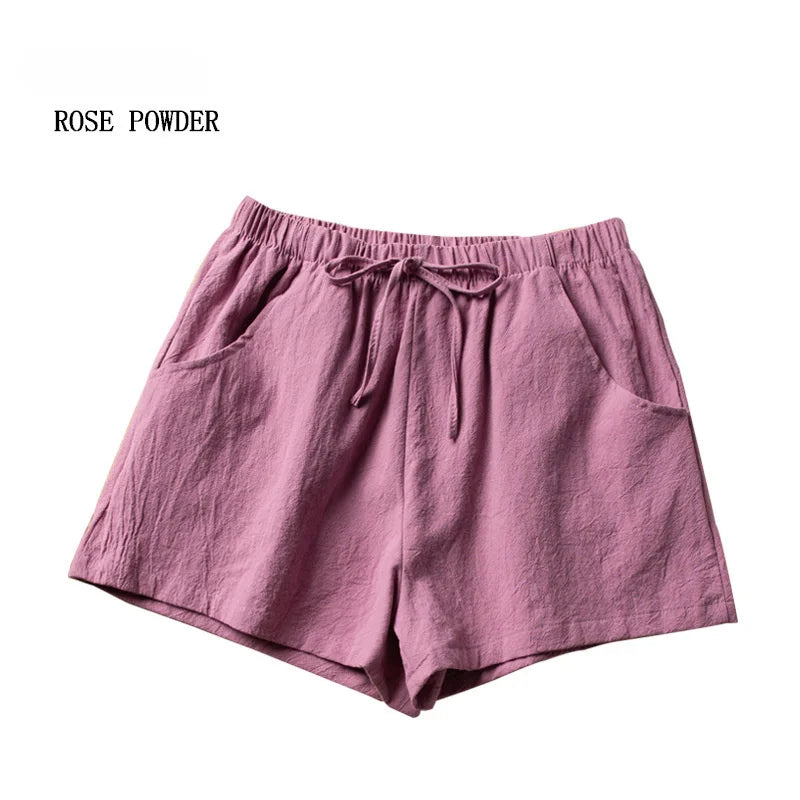 England Style Mid Waist Women Casual Shorts